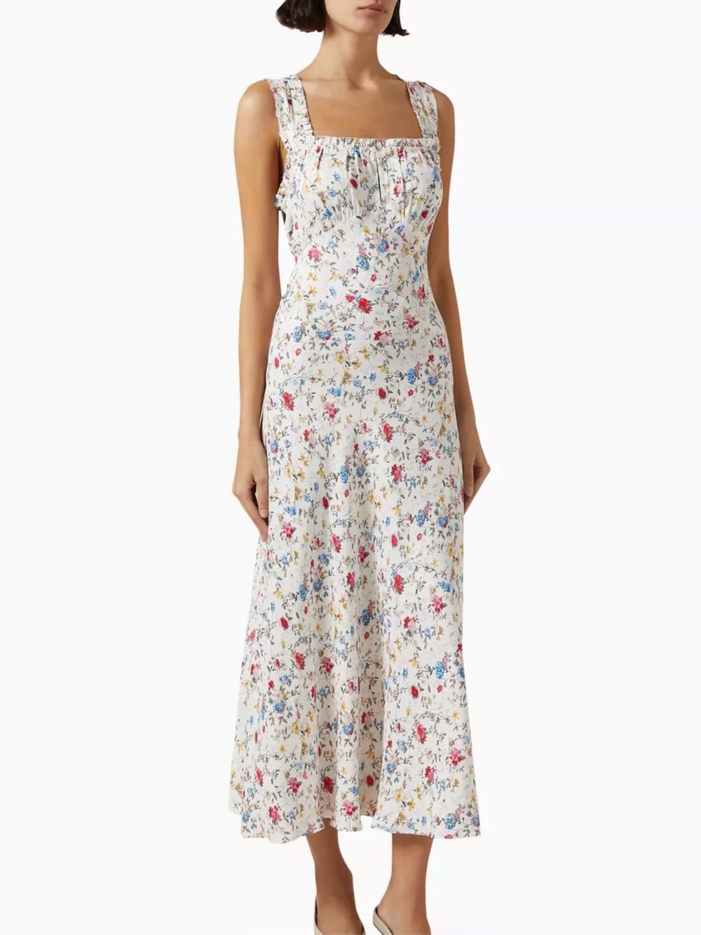 Doen Ascella Blanc White Flowering Meadow Dress